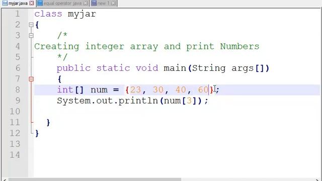 Java Array , Integer смотреть онлайн