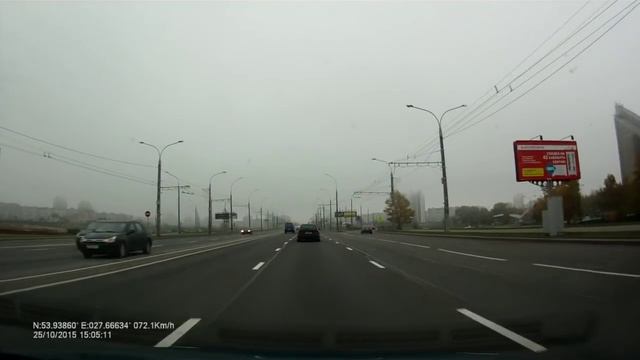 Покатушки по Минску-10_Проспект Независимости-Курган Славы-Аэропорт смотреть онлайн