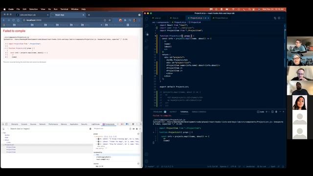 react lists and keys workshop смотреть онлайн