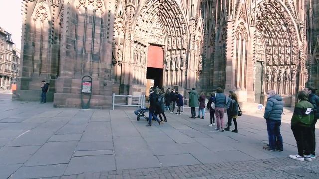 Город Страсбург. Франция.?? Cathédrale Notre Dame De Strasbourg. France. Страсбургский собор.