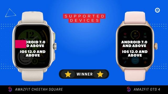 Amazfit Cheetah Square Vs Amazfit GTS 4: Specs Comparison