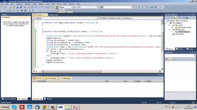 AspNET(C#) ile Access Veritabanında (INSERT,DELETE,LIST) смотреть онлайн