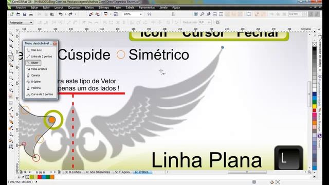 Os Segredos da Ferramenta Bézier no CorelDraw X6 смотреть онлайн
