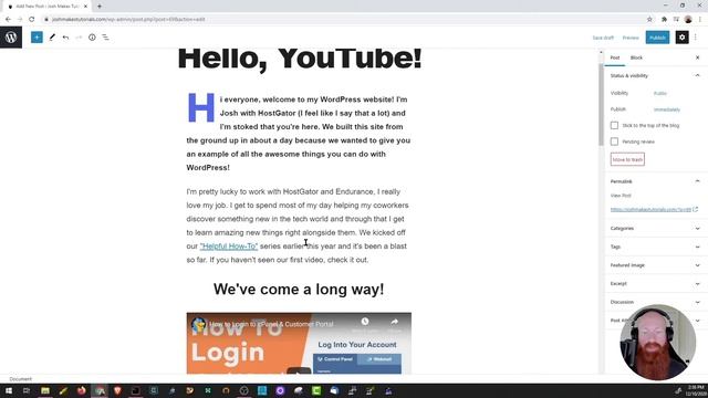 How to Create WordPress Blog Post - Ep 7 Workin' with WordPress смотреть онлайн