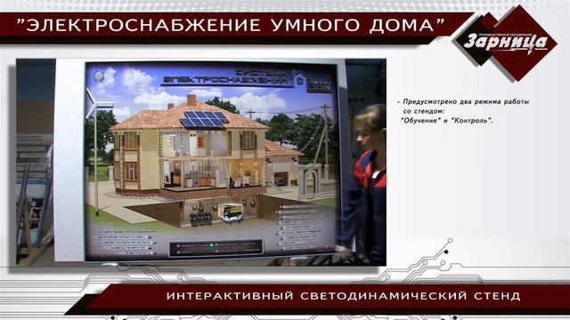 Интерактивный светодинамический стенд "Электроснабжение умного дома" смотреть онлайн