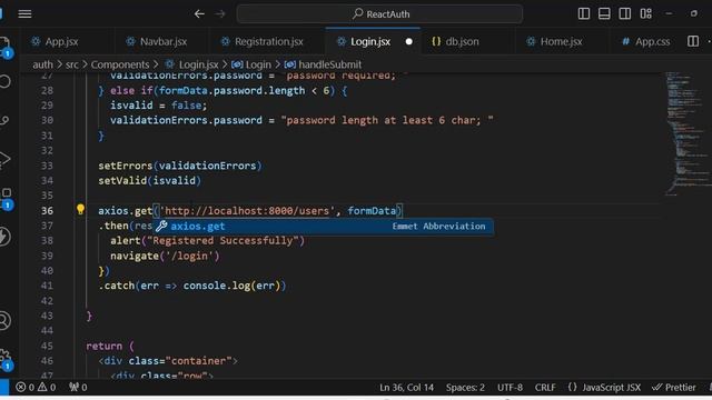 Login Authentication in React with JSON Server || React Login Page with API смотреть онлайн