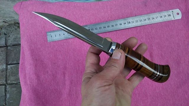ЖИГАНСКИЙ НОЖ/ФИНКА. 95Х18. РУКОЯТЬ НОЖА ТЕКСТОЛИТ. ОБЗОР. смотреть онлайн