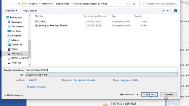 CÓMO CREAR PLANTILLAS EN WORD