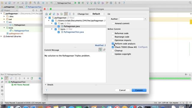 IntelliJ git commit and push смотреть онлайн