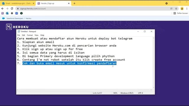 CARA MENDAFTAR AKUN HEROKU GRATIS UNTUK MEMBUAT BOT WA DAN BOT TELEGRAM смотреть онлайн