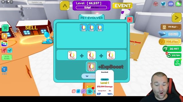 MAX LEVEL BEACHBALL UINIQUE STATS ARE INSANE... Slashing Simulator смотреть онлайн