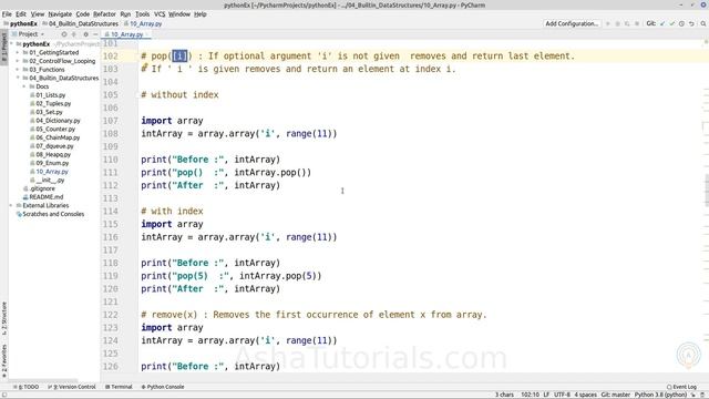 Python Array смотреть онлайн