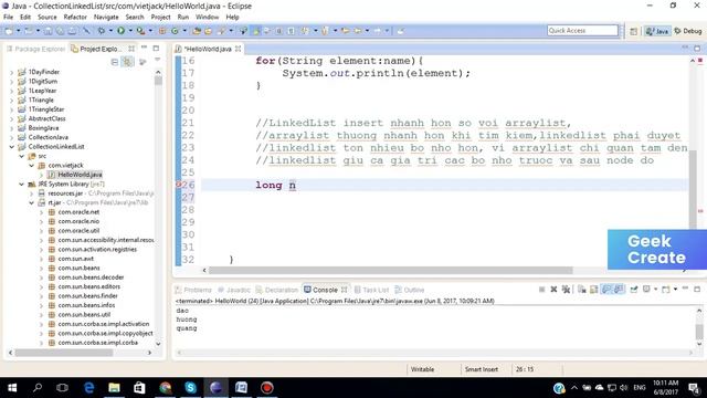 LinkedList trong Java So sánh LinkedList với ArrayList смотреть онлайн