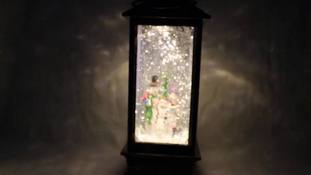 Фонарь новогодний, декоративный, квадратный 3 снеговика с LED посветкой 25 см смотреть онлайн