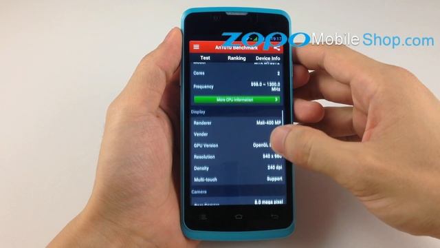 ZOPO ZP580 MTK6572 DUAL CORE смотреть онлайн