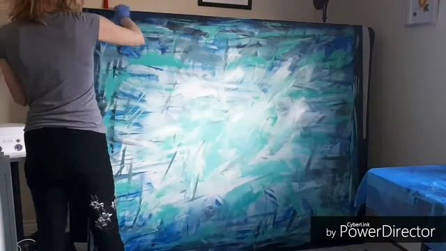 Abstract Red Tree acrylic painting/Абстракт Красное Дерево акрилом смотреть онлайн