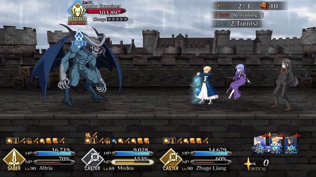 fgo Scathach-Fest lv.90+ Node - Round 3 - Medea & Artoria 3T смотреть онлайн