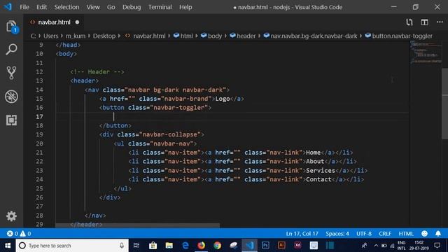 Responsive Navbar with Dropdown in Bootstrap 4 | Bootstrap Tutorial смотреть онлайн