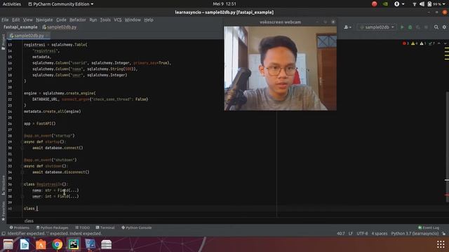 Asnyc Web Server + Database Interaction dengan FastAPI dan SQLAlchemy - Pengenalan Async | 3.1 смотреть онлайн