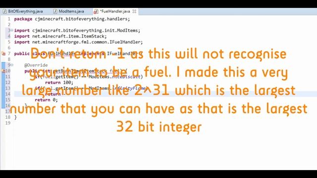 Minecraft Modding Tutorial | Custom Fuel (1.10.2,1.11.2) смотреть онлайн