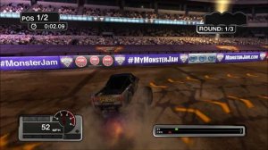 Обзор бигфут-гонок в игре Monster Jam 'Battlegrounds' (2015)