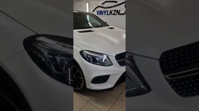 Mercedes GLE - бронирование кузова матовой полиуретановой пленкой смотреть онлайн