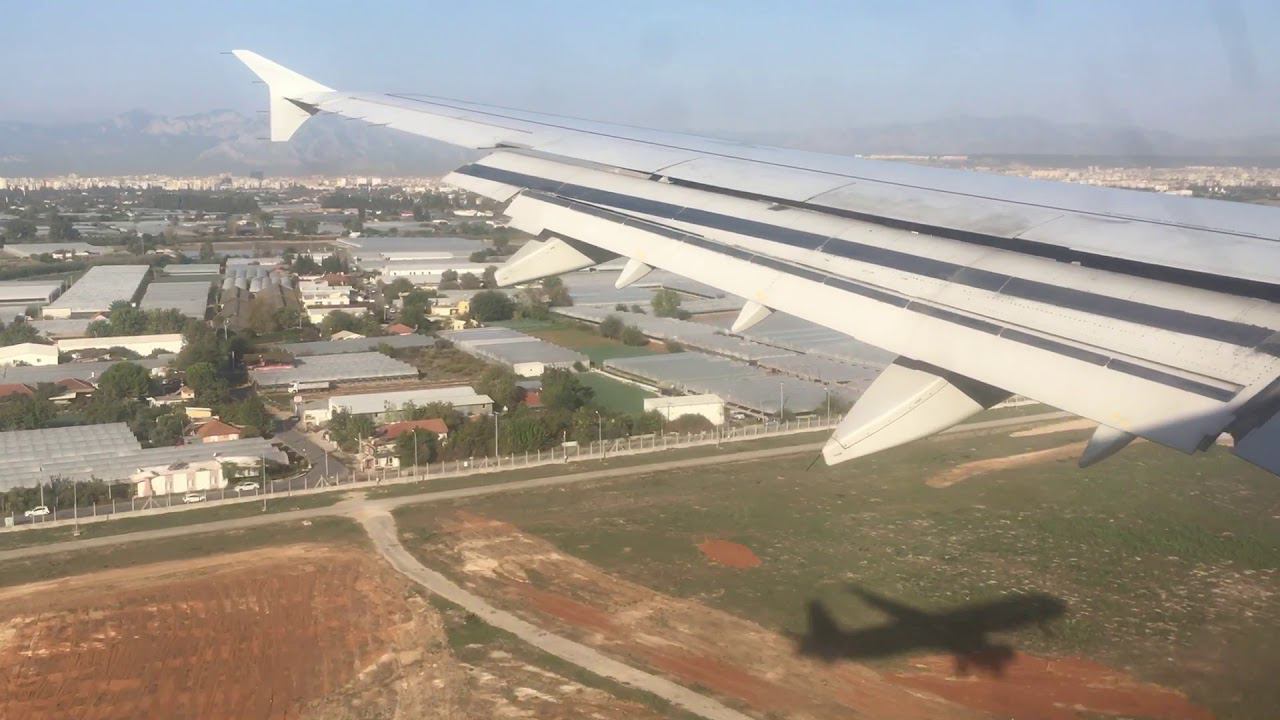 Посадка в Анталье | A321 Ural Airlines L 08.11.2019