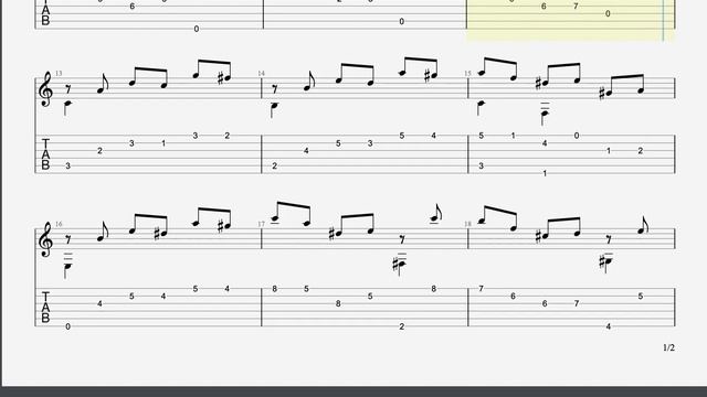 BWV 995 Sarabande by J. S. Bach classical guitar tutorial tabs смотреть онлайн