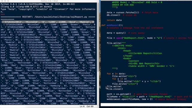 Python script with sqlite db and web page part 2 смотреть онлайн