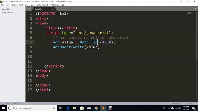Javascript | Mathematics Object in javascript | Part 41 | Miz Developer смотреть онлайн