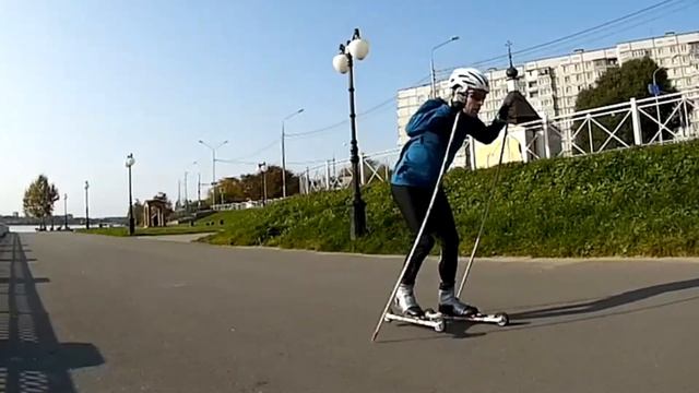 Лыжероллеры одновременный одношажный коньковый ход смотреть онлайн