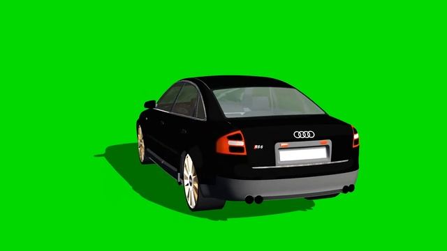 Audi RS6 3D Model on green screen - free green screen - free use смотреть онлайн