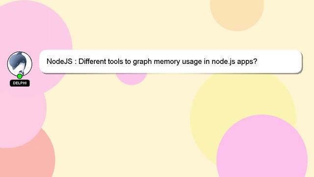 NodeJS : Different tools to graph memory usage in node.js apps? смотреть онлайн