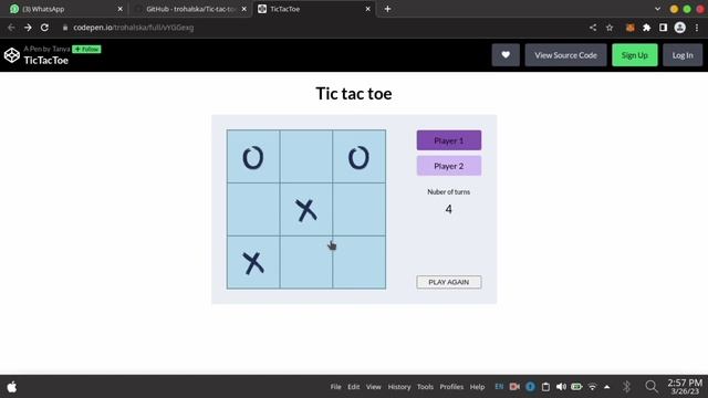 Create a Two-Player Tic-Tac-Toe Game Using JavaScript, HTML, and CSS ?? смотреть онлайн