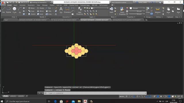 Autocad como crear adoquines hexagonales en forma de rombo en autocad - Superhatch parte 3 смотреть онлайн