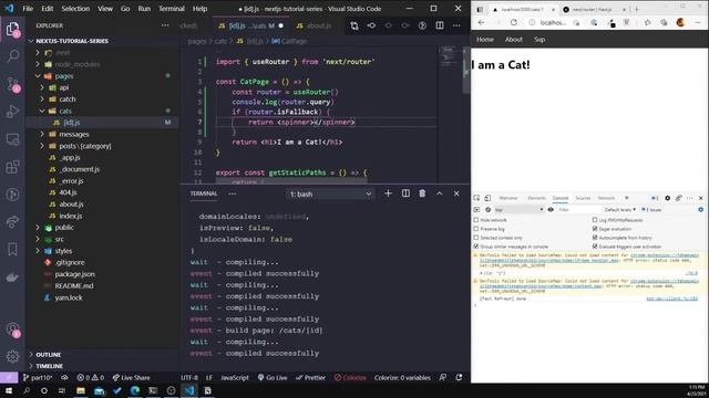 Next js Tutorial 2021 | Part 10 - Next Router смотреть онлайн