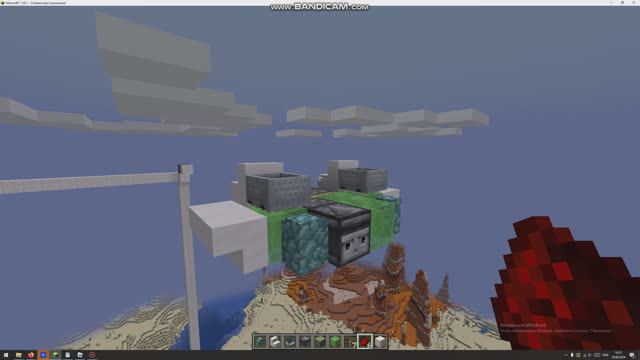 Как построить лёгкий рабочий двухместный самолёт в майнкрафте!