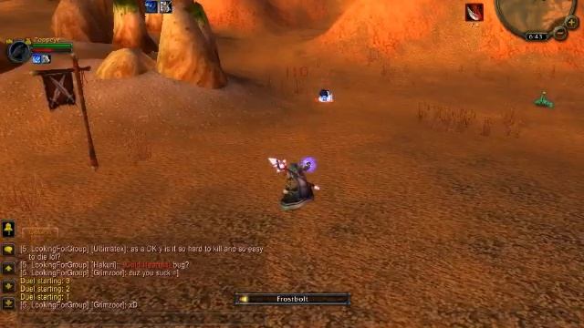 World Of Warcraft Mage vs Warrior Duel Bugged смотреть онлайн