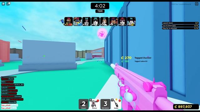 Bubble Gum Gun !! Pre-release big paintball Roblox смотреть онлайн