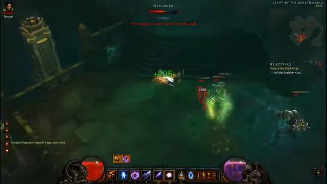 Diablo 3 Skeleton King Inferno - Wizard Solo смотреть онлайн