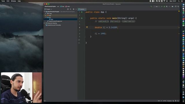 CURSO DE JAVA PARA INICIANTES - VARIÁVEL IMUTÁVEL #15 смотреть онлайн