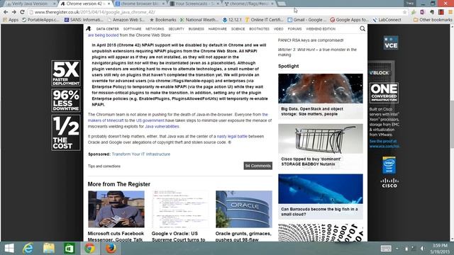 Enabling Java Plug-In for Chrome Browser.webm смотреть онлайн