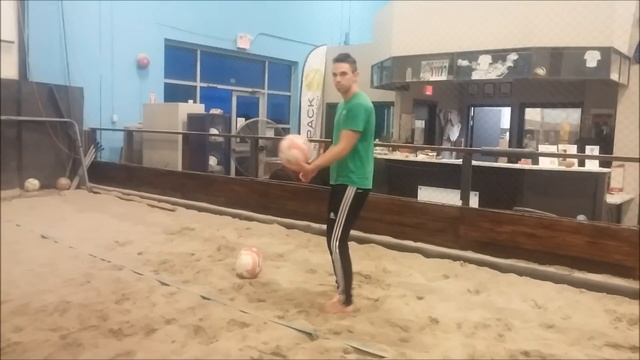 How to Skyball Serve in Beach Volleyball смотреть онлайн
