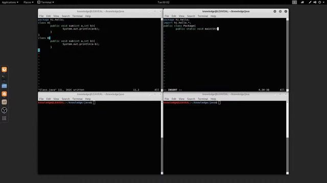 Java import package tutorial in Linux смотреть онлайн