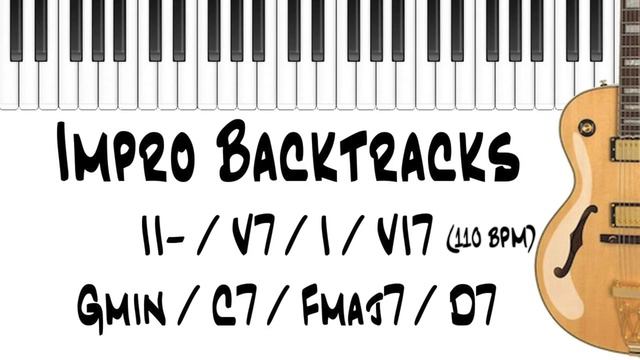 Impro Backtrack | II minor - V7 - I maj7 - VI7 | 110 BPM смотреть онлайн
