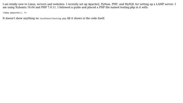 Ubuntu: How to get PHP 7.0 running with Apache2? смотреть онлайн