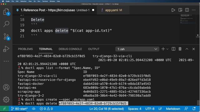 80 - Deploy Django to Do App Platform via doctl CLI - Python & Django 3.2 Tutorial Series смотреть онлайн