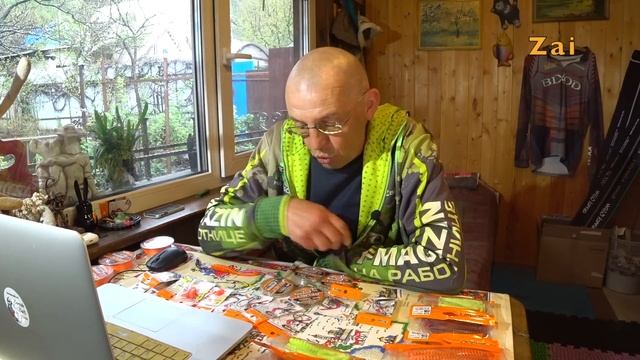 Монтаж приманок на ОФСЕТНЫЙ крючок и обзор посылки от фирмы МИНОГА. смотреть онлайн