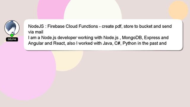 NodeJS : Firebase Cloud Functions - create pdf, store to bucket and send via mail смотреть онлайн