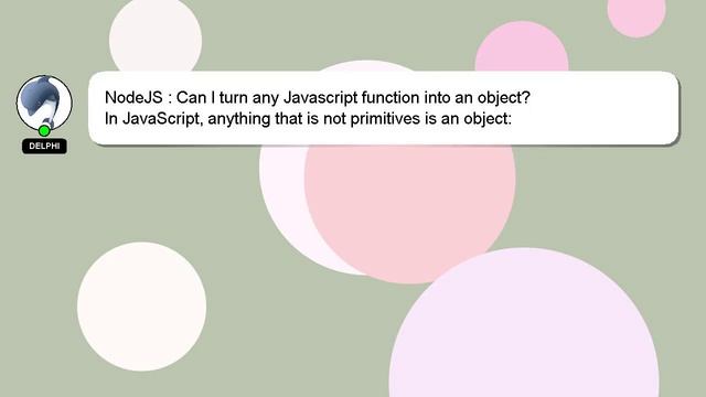 NodeJS : Can I turn any Javascript function into an object? смотреть онлайн